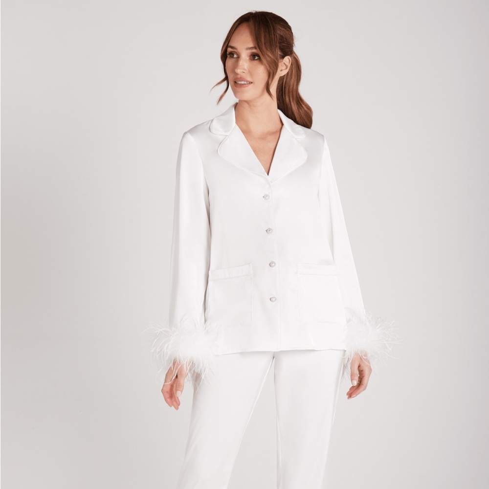 Nadine Merabi Darcie White Pajamas
